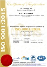 ISO quality management certificate preview